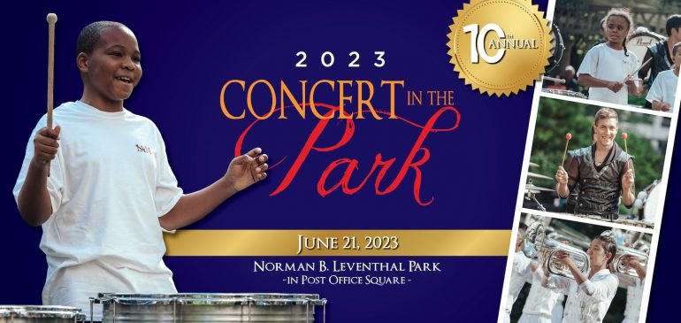 10th Annual Concert in the Park on June 21st